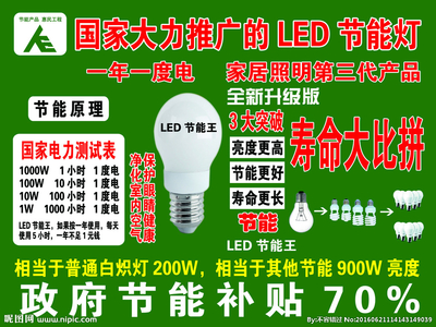 節能燈廣告設計圖__廣告設計_廣告設計_設計圖庫